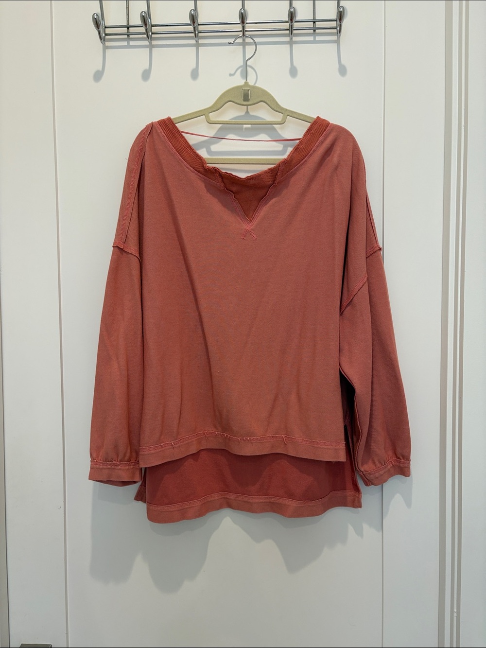 Free People Movement - Wide neck sweatshirt  - Dusty Rose - M
